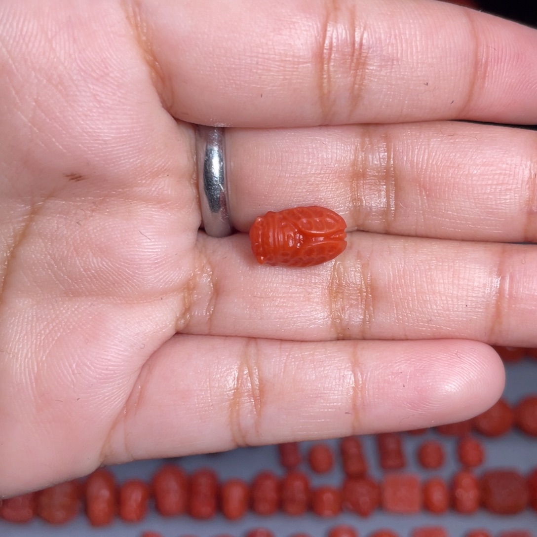 未镶嵌一鸣惊人7.8mm南红玛瑙