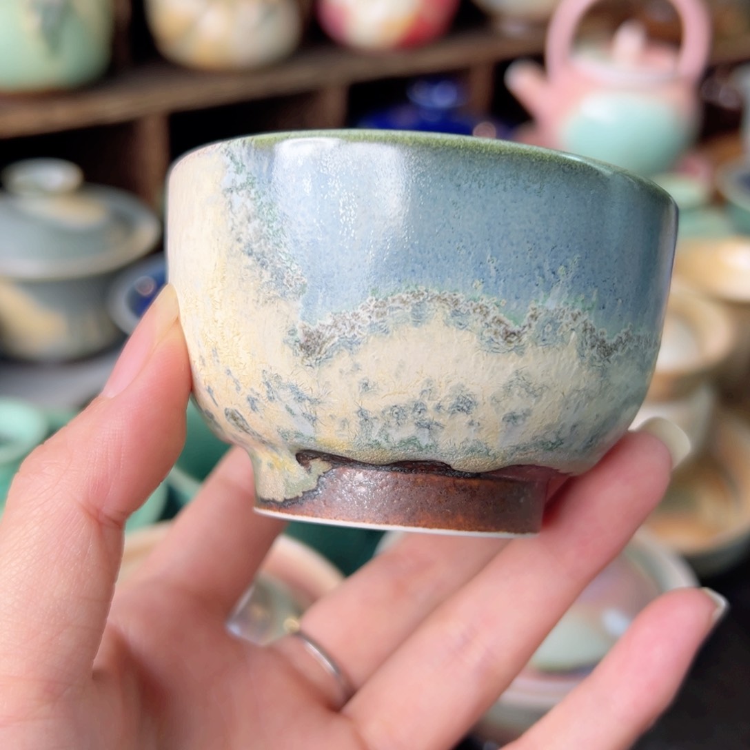 盘柴烧纯手工茶器