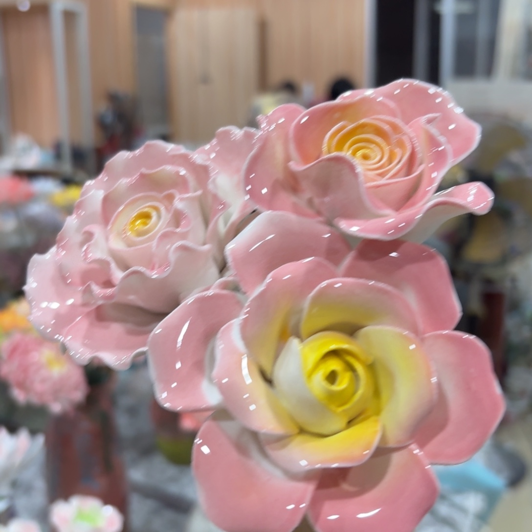 陶瓷花，20元发货，退款拉黑