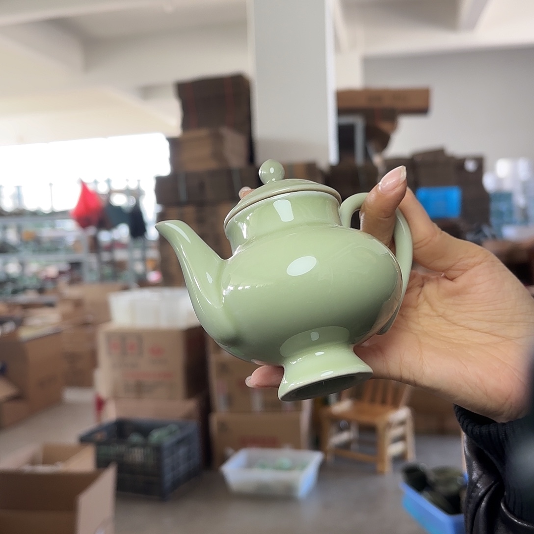 龙泉云间青瓷小米茶器