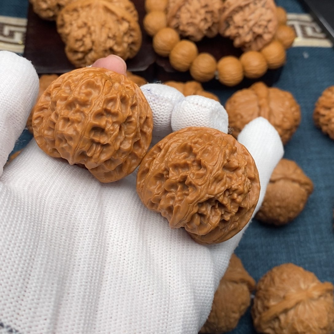 文玩核桃把件39老树球苹果