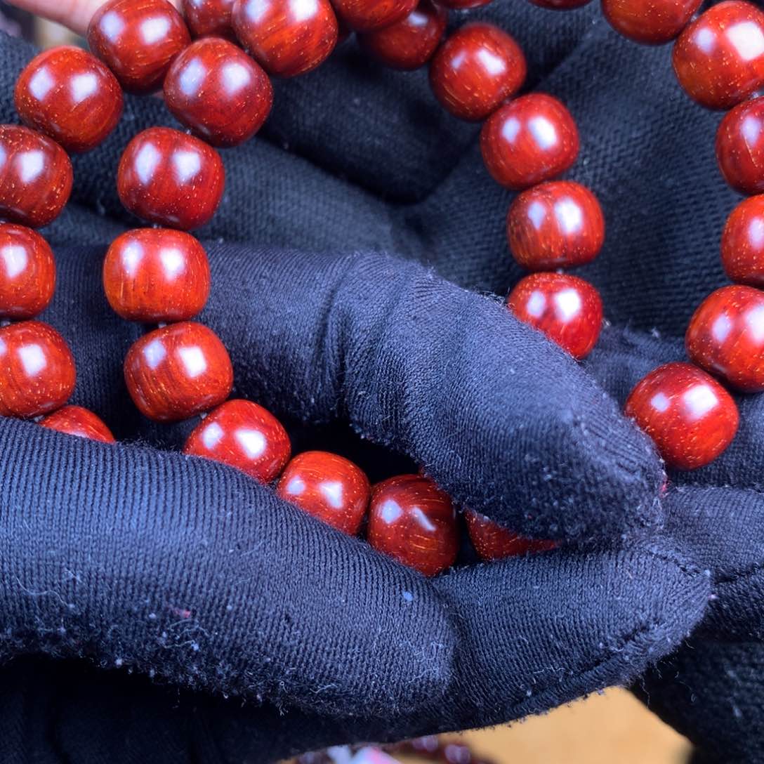 小叶紫檀手串/手链靖**厕檀香紫檀定制