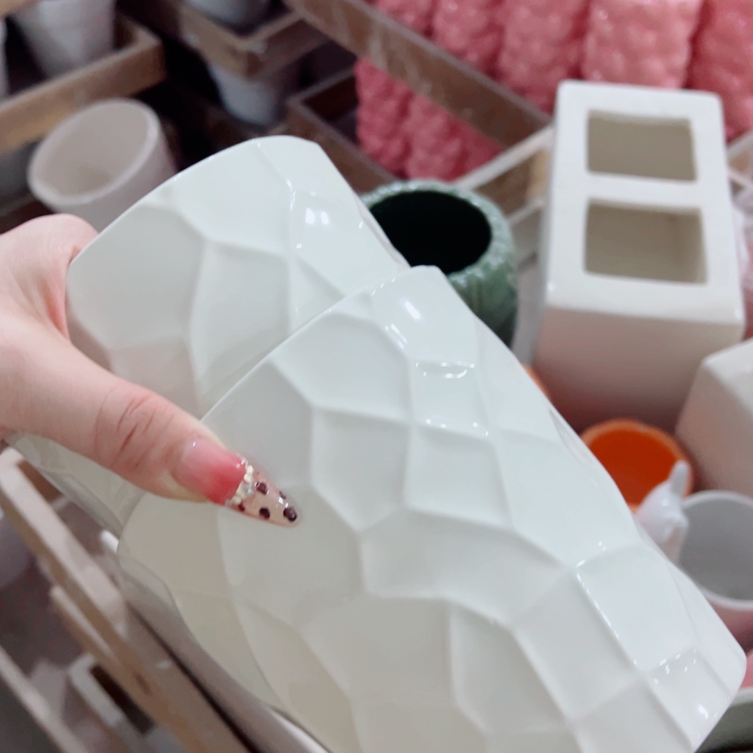 有孔，陶瓷花盆满10米包邮发货