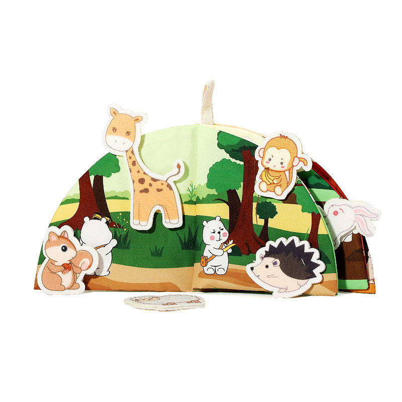 60-1可水洗可啃咬书婴儿玩具布书撕不烂安静书岁撕宝宝早教撕益智