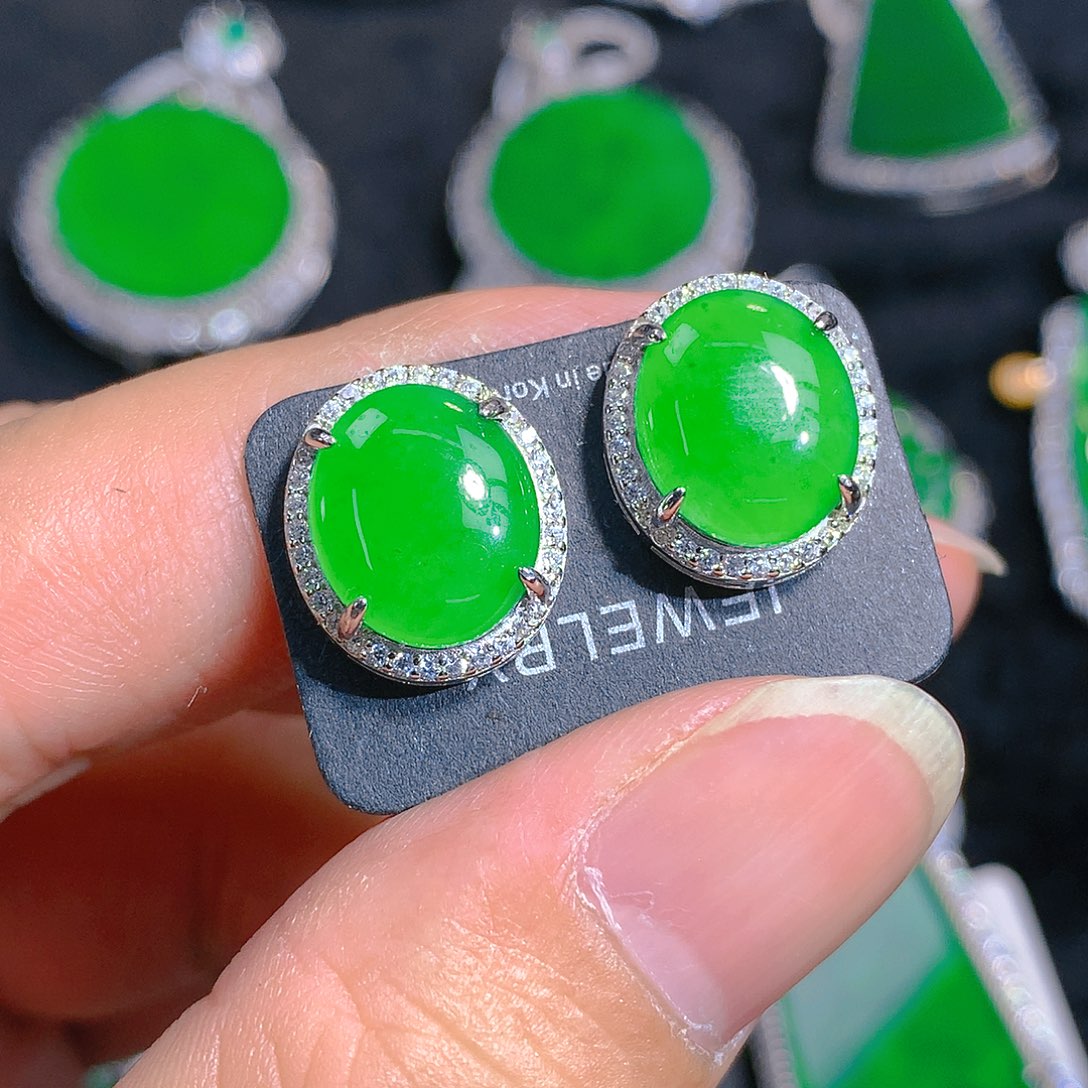 翡翠颈饰银S925镶嵌13988566588