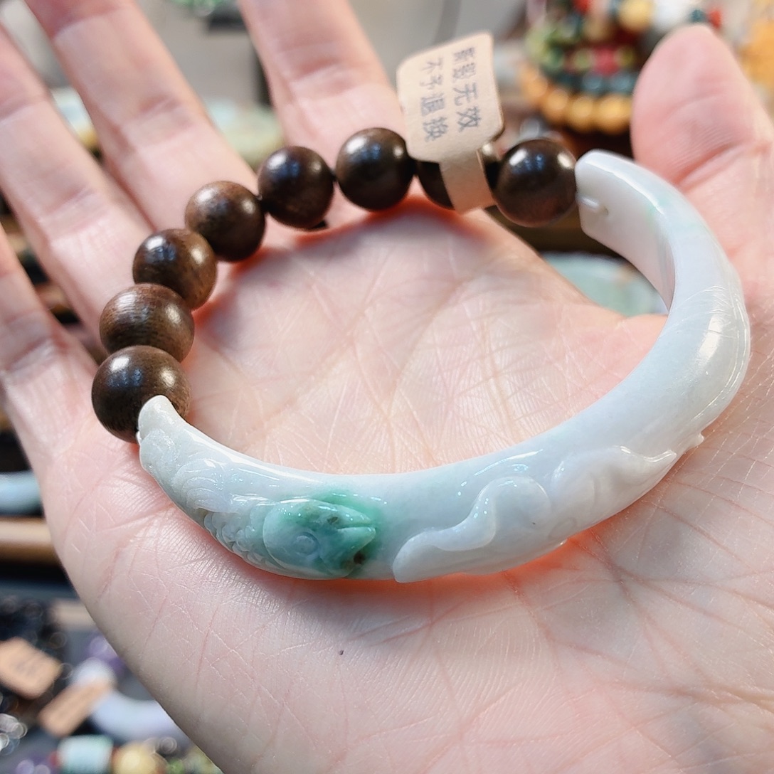 翡翠未镶嵌手链手串