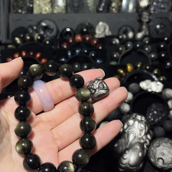 ℘***࿐黑曜岩未镶嵌珠宝奇石