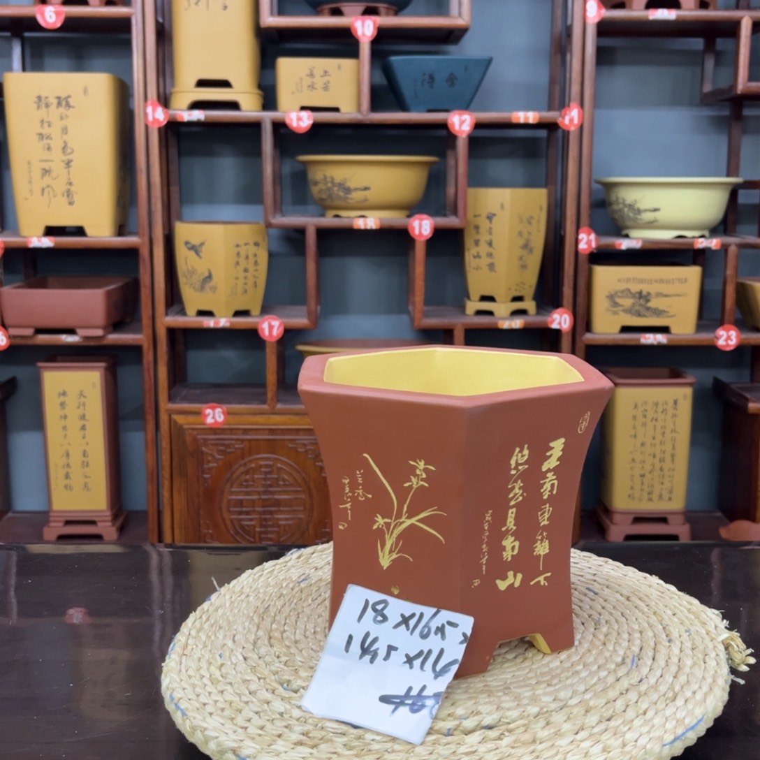 紫砂花盆紫砂花盆