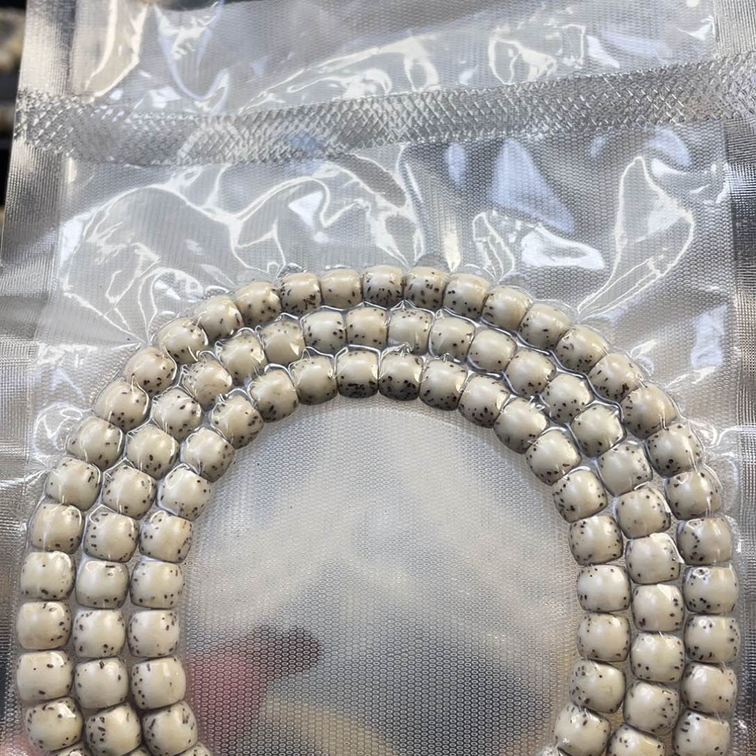 星月菩提吊坠石玉料糯冰河豚直切尺寸7