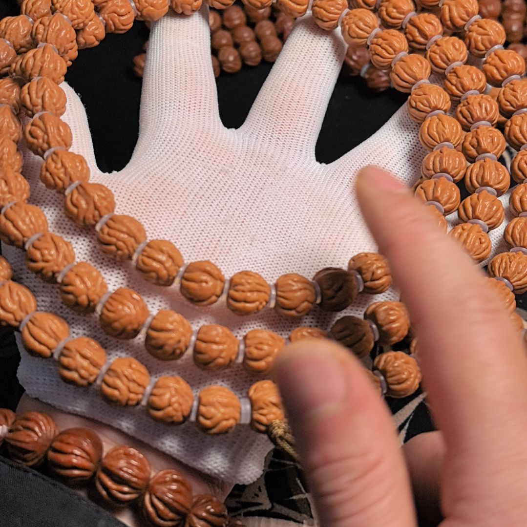 桃核吊坠红魔暴富脖挂