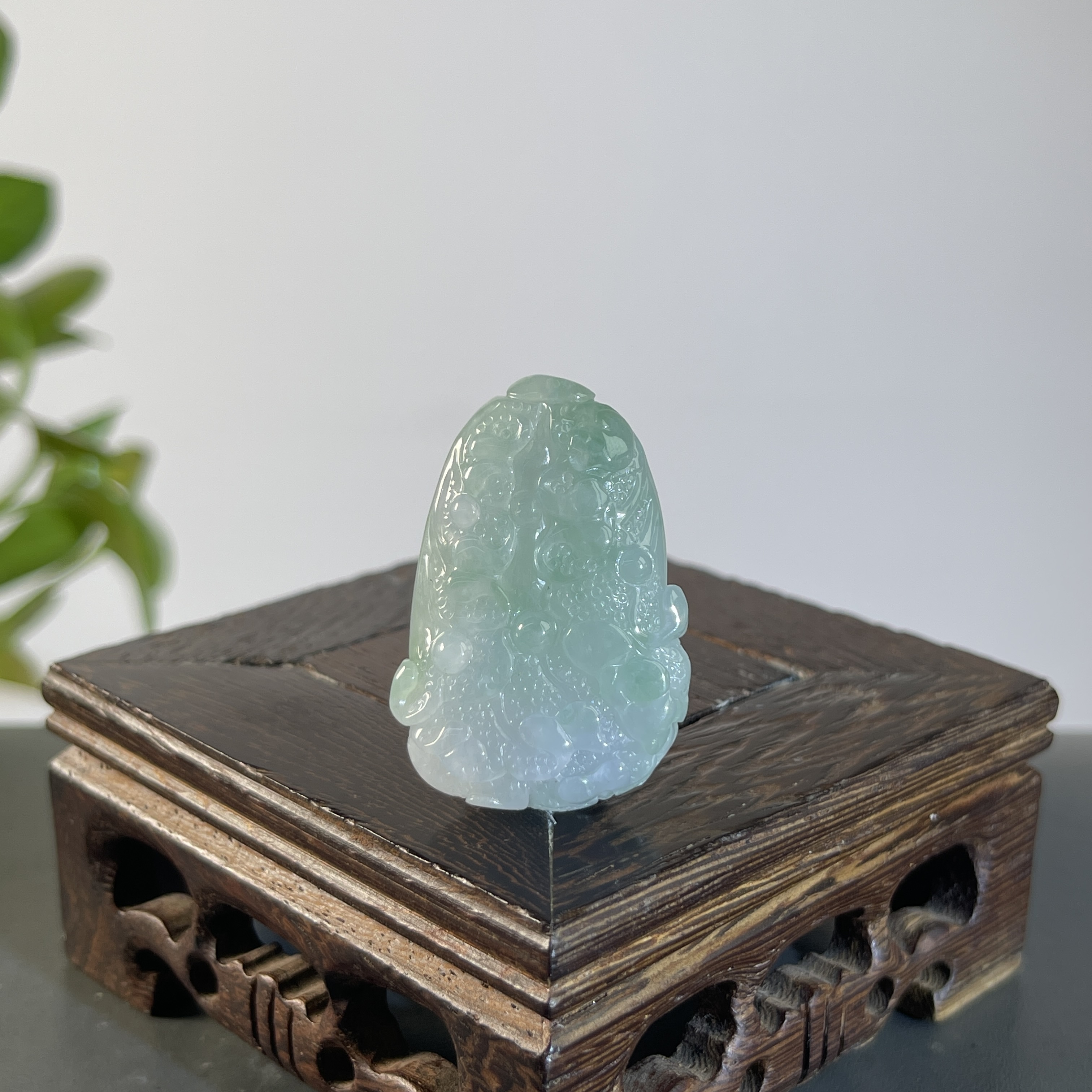 JGB08-38  天然缅甸A货翡翠  百事来财