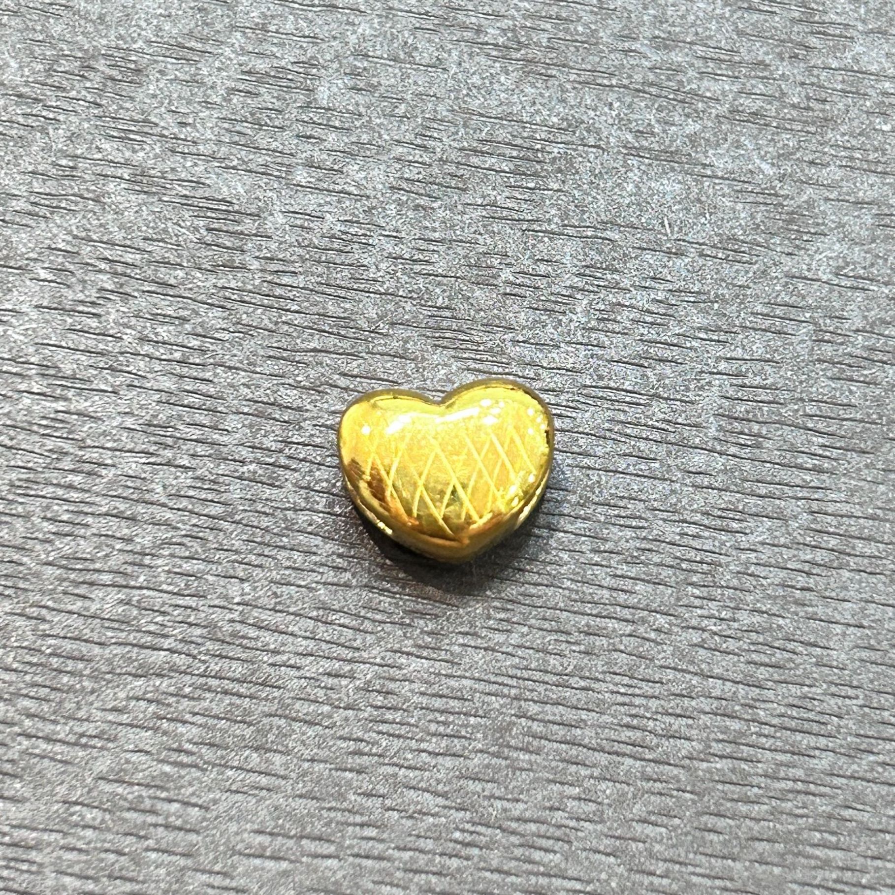 【木子专享】足金999投资金攒黄金悦己爱心配件PJ879克重多退少补