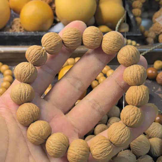 核桃凤羽手串15-16+