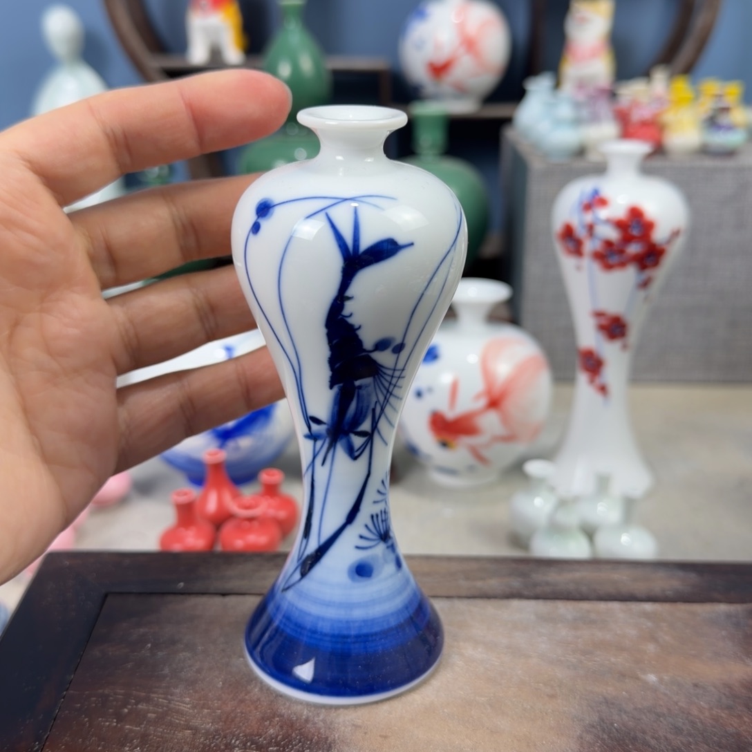 陶瓷手工小花器摆件