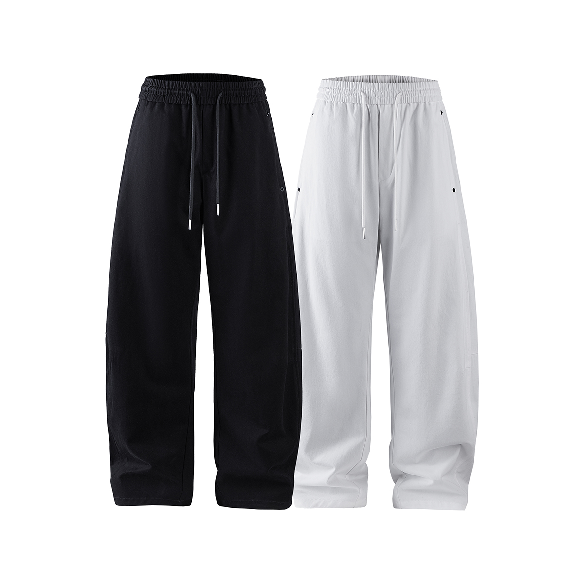 jaaniste春季新款弯刀裤休闲裤男百搭宽松抽绳潮流裤子男女同款