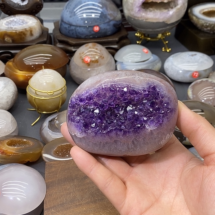 未镶嵌摆件紫晶紫晶