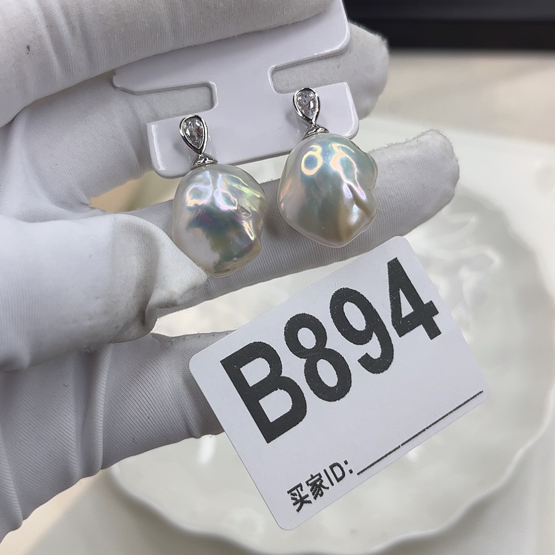 耳饰合金淡水珍珠