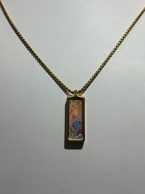 纯手绘，黑财神，小长条1*3