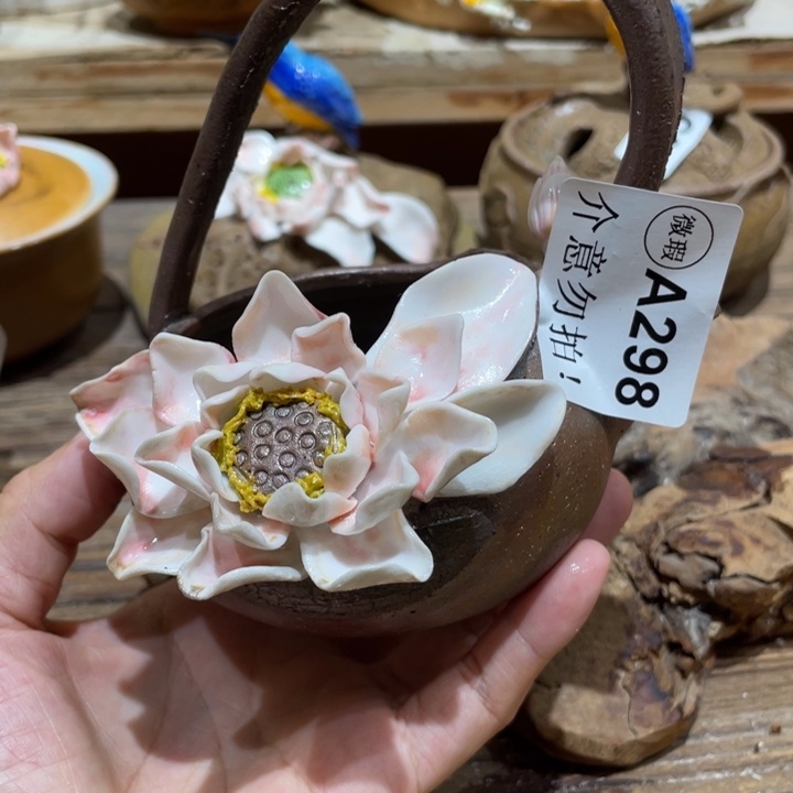 手工制作陶瓷茶具茶杯青蛙茶具