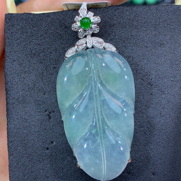 18K金镶嵌手链翡翠翡翠