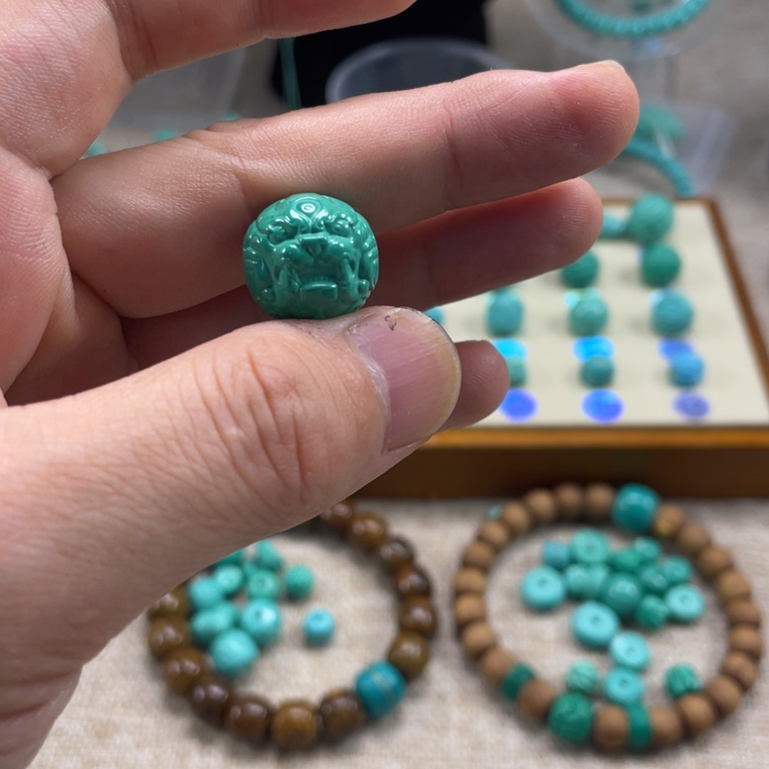 原生态湖北矿小配饰，直径15