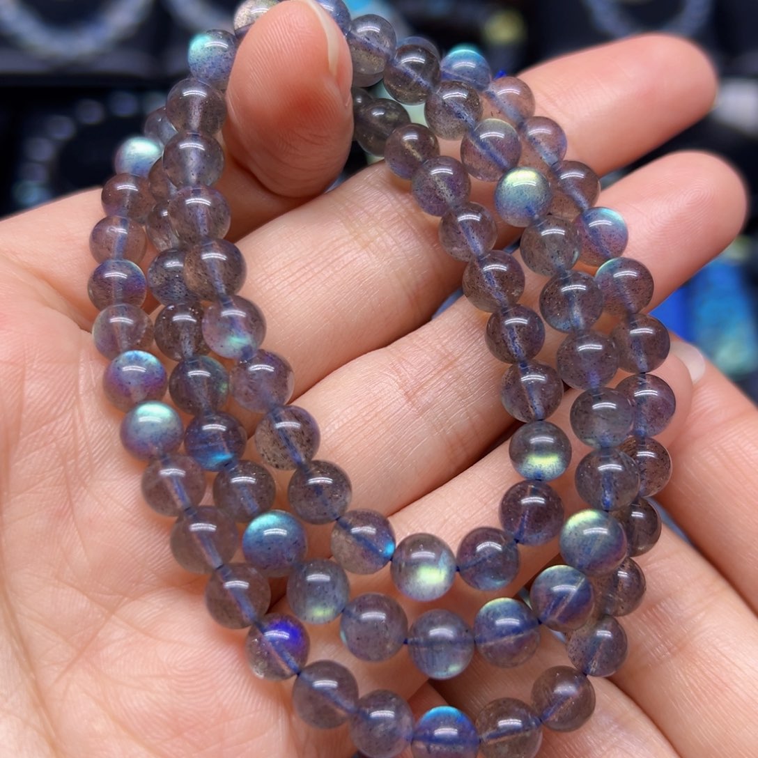 未镶嵌手链长石6.5左右