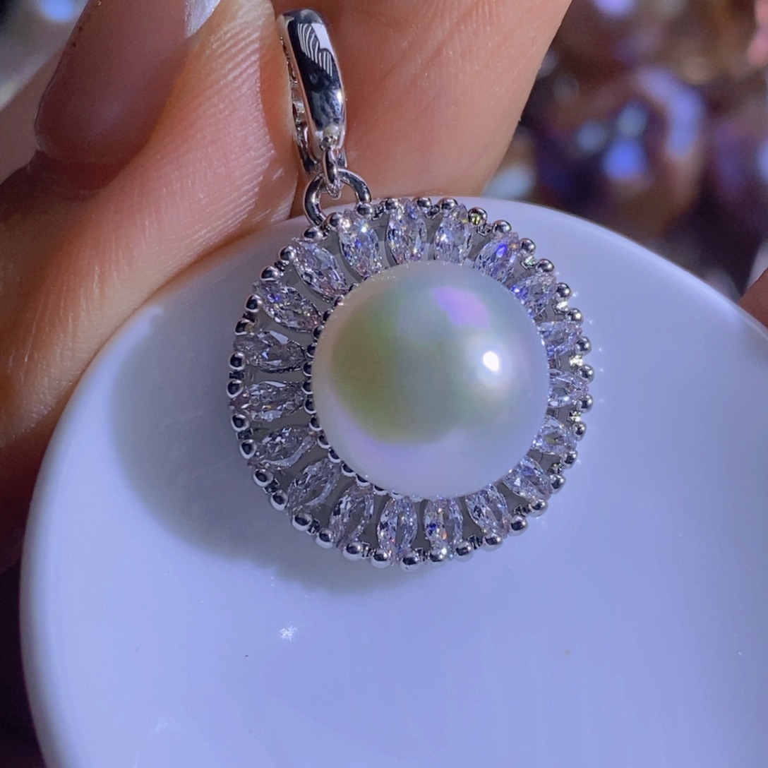 合金淡水珍珠天然珍珠无染色，无优化