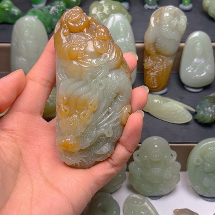 和田玉挂件未镶嵌小***可