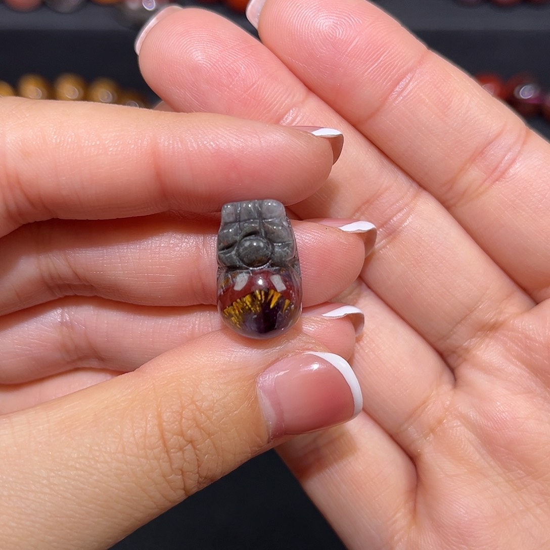 水晶极光貔貅未镶嵌