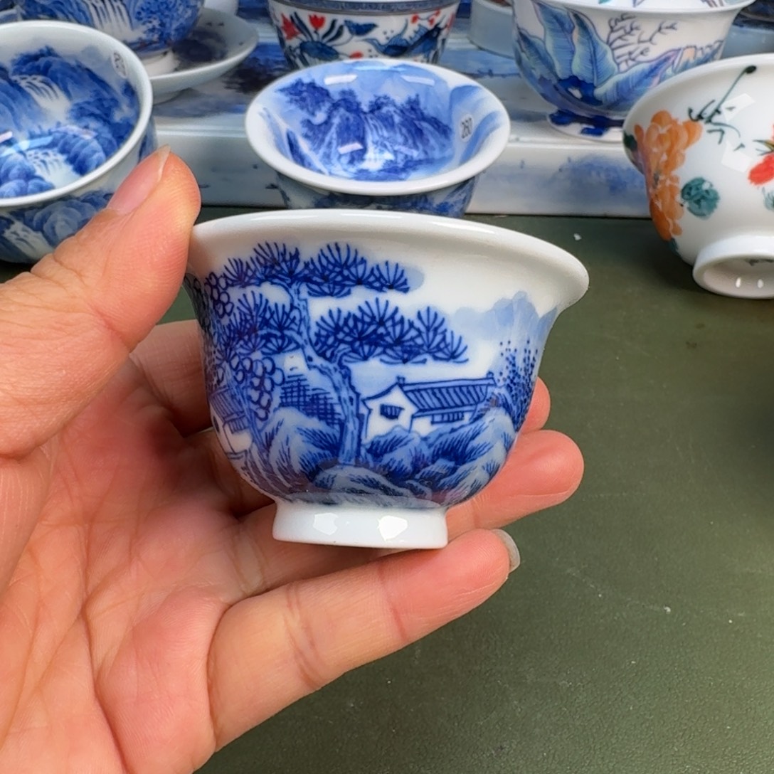 陶景德镇纯手绘茶具圆圆211