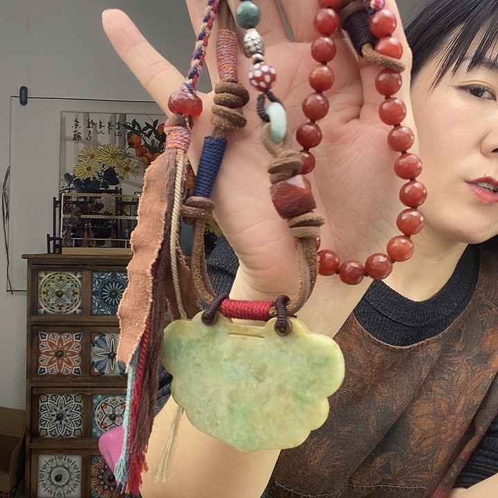 翡翠项链未镶嵌项链