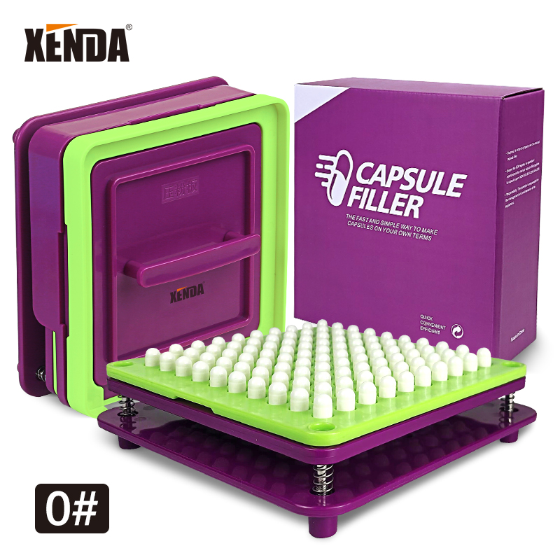 XENDA000#00#0#1#2#3#4#5#100孔胶囊壳填充板灌装器装粉器神器装