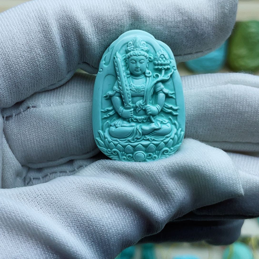 未镶嵌绿松石珠宝半成品