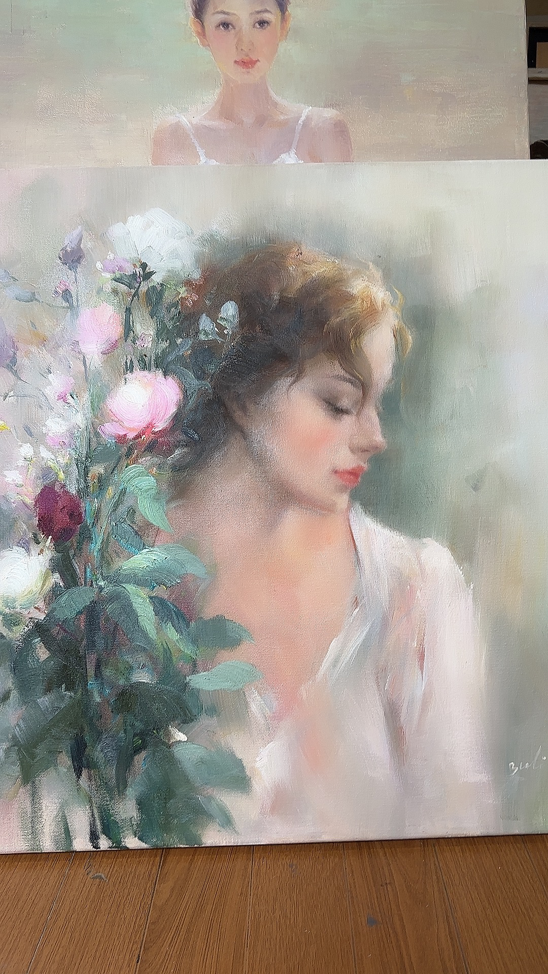 定制油画艺术收藏人物肖像手绘装饰画客厅卧室礼品