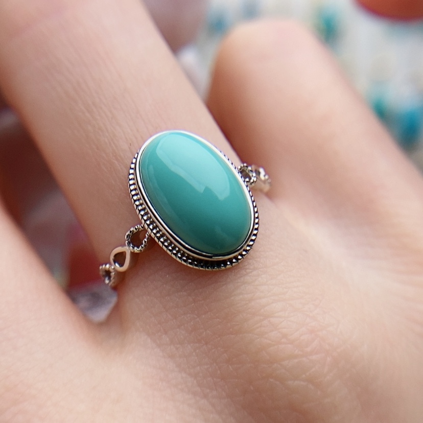 【闪购商品】绿松石原矿绿松石银S925镶嵌
