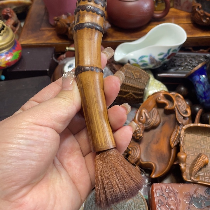 花梨木类端景台陶瓷艺术家的