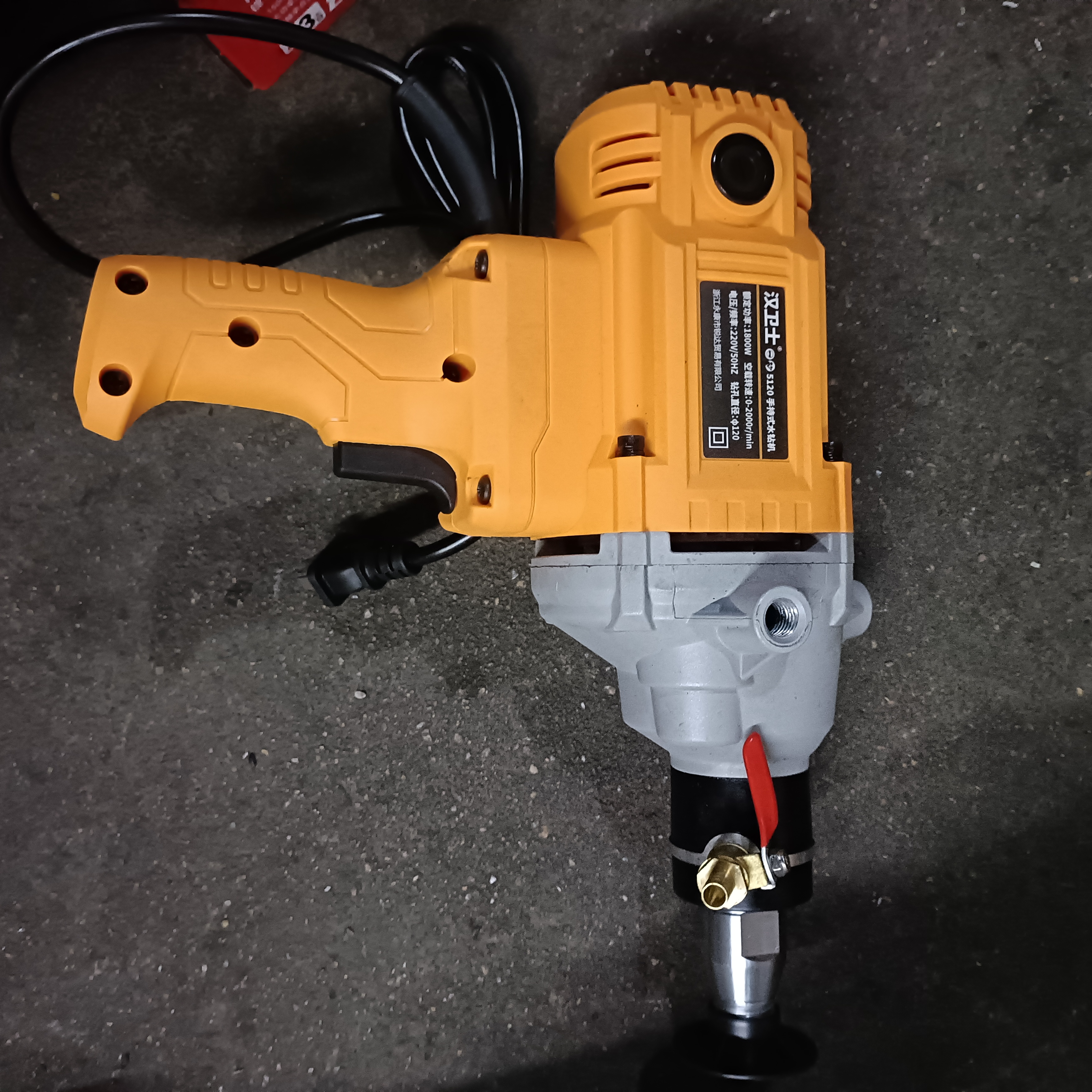 120水钻机1800W大功率汉卫士水钻金刚石水钻