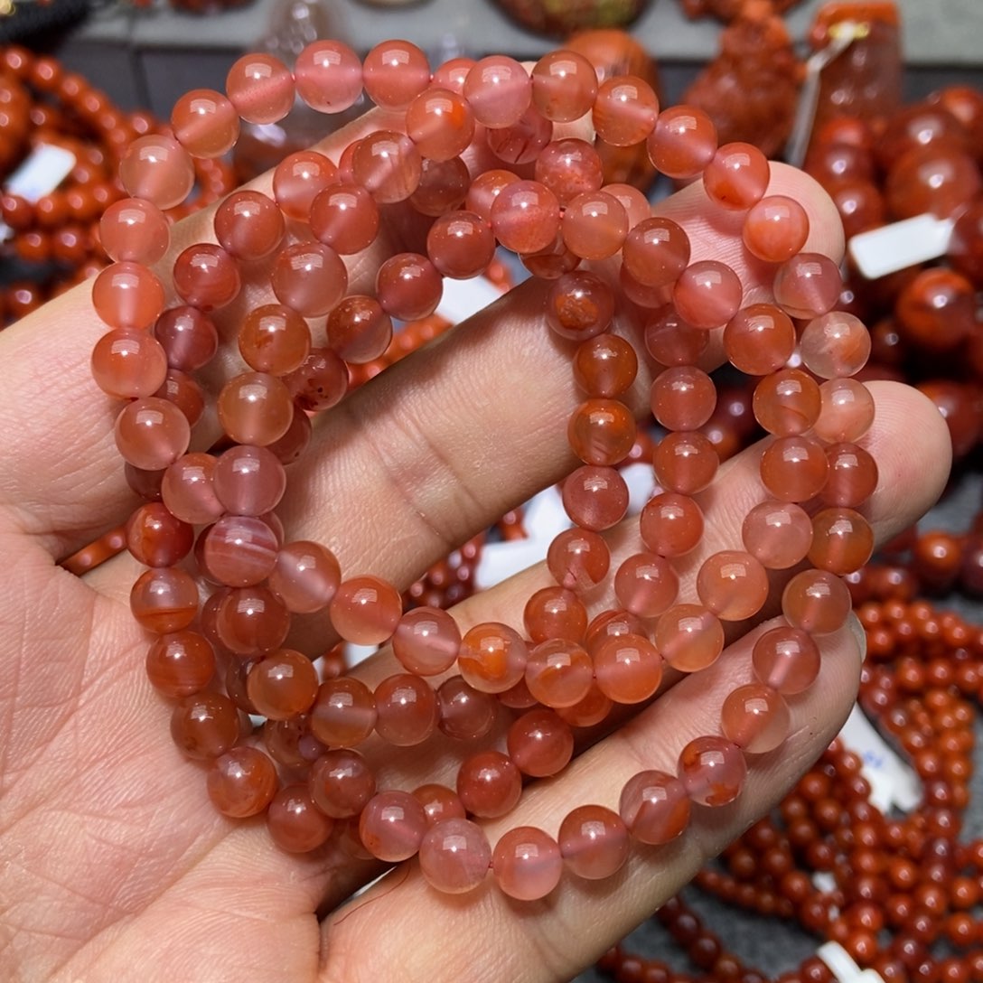 【闪购商品】南红玛瑙手串未镶嵌6+’mm