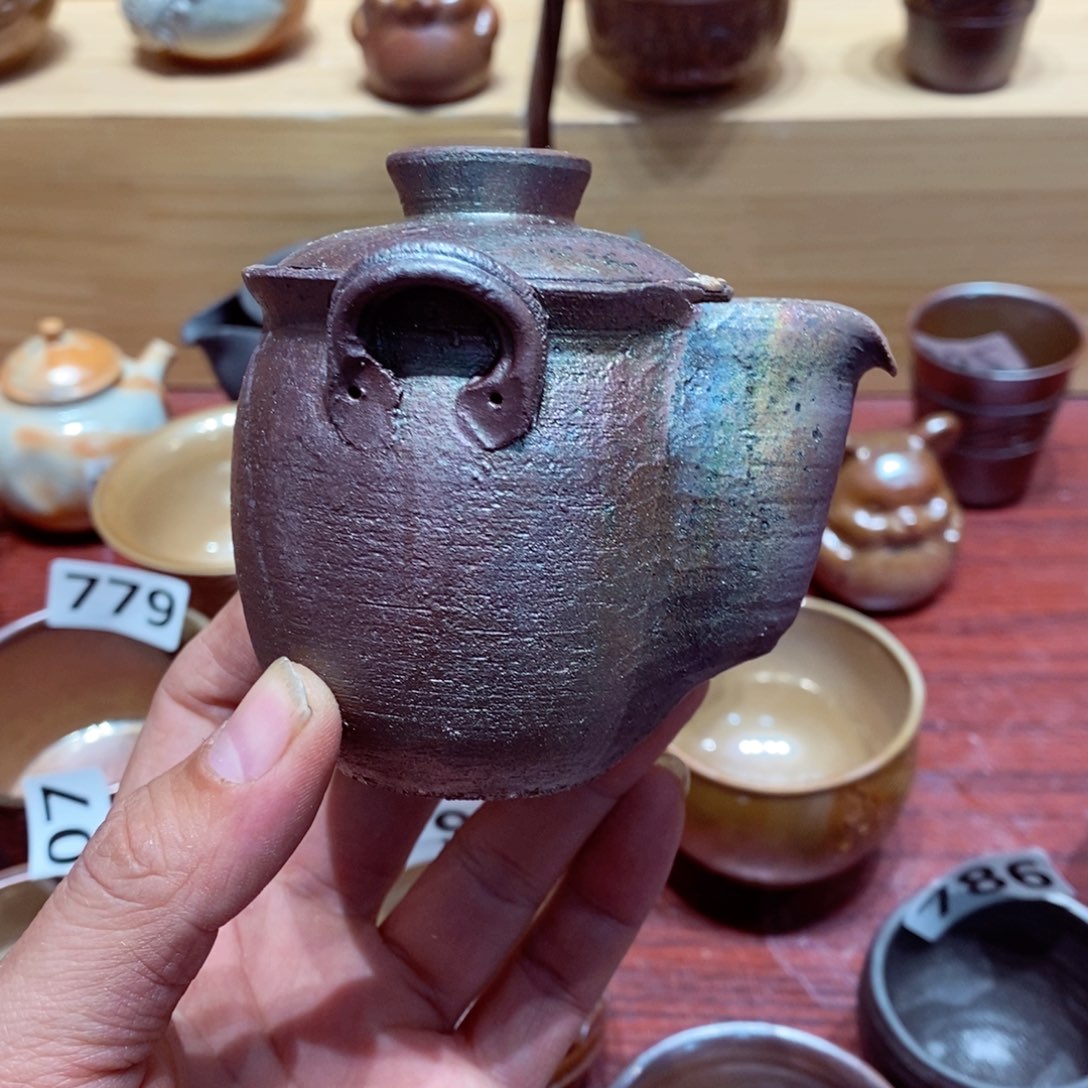 柴烧茶具陶瓷杯子