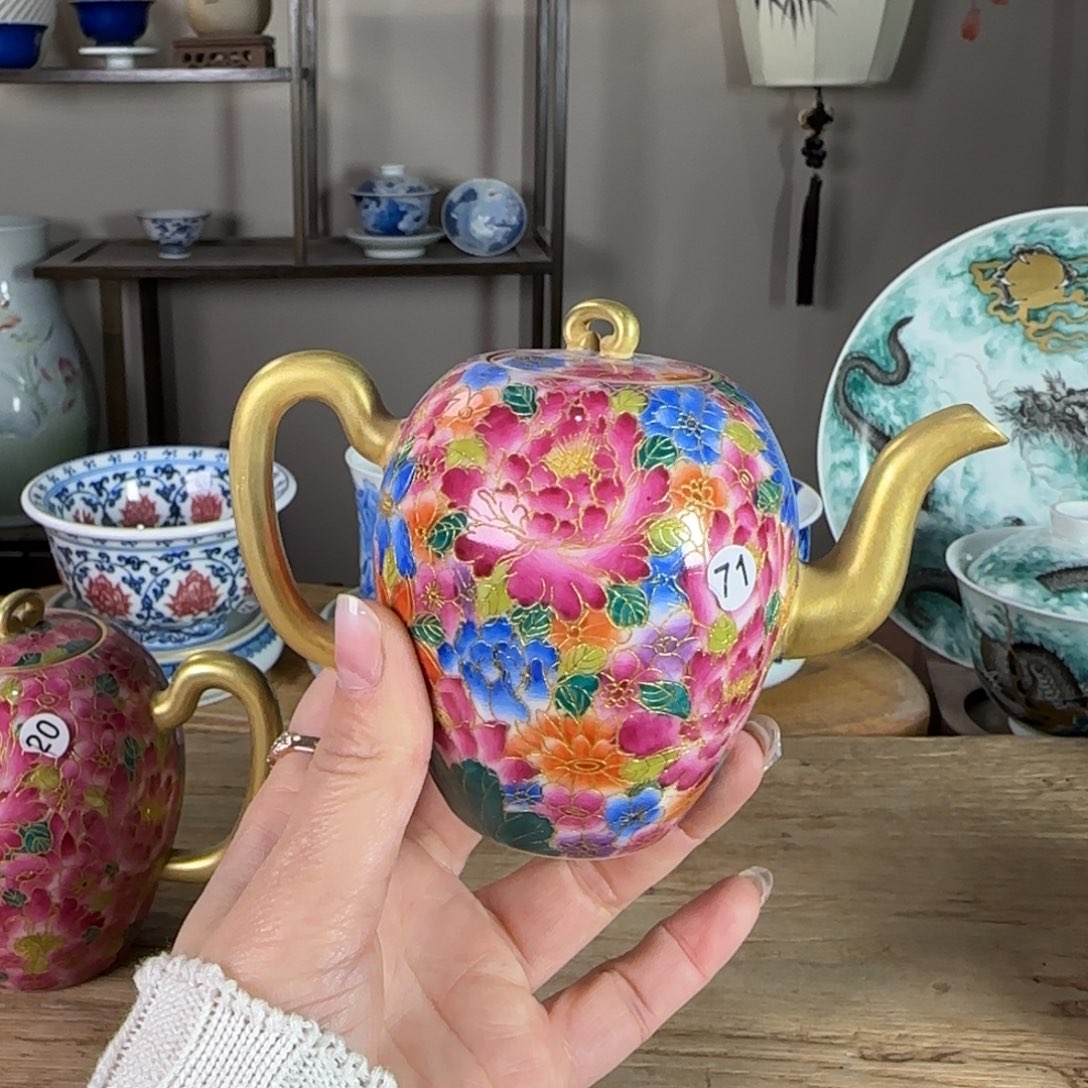 杯景德镇陶瓷柴烧多人