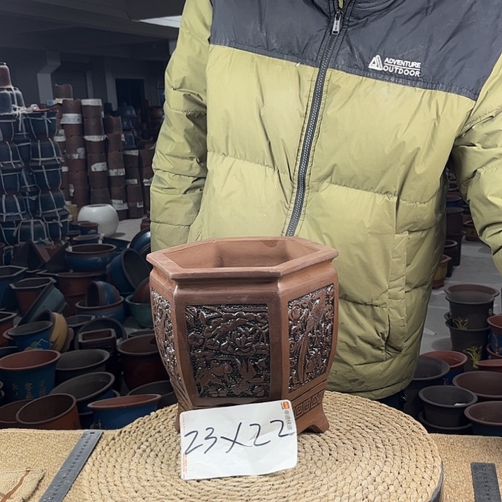 紫砂花盆紫砂花盆