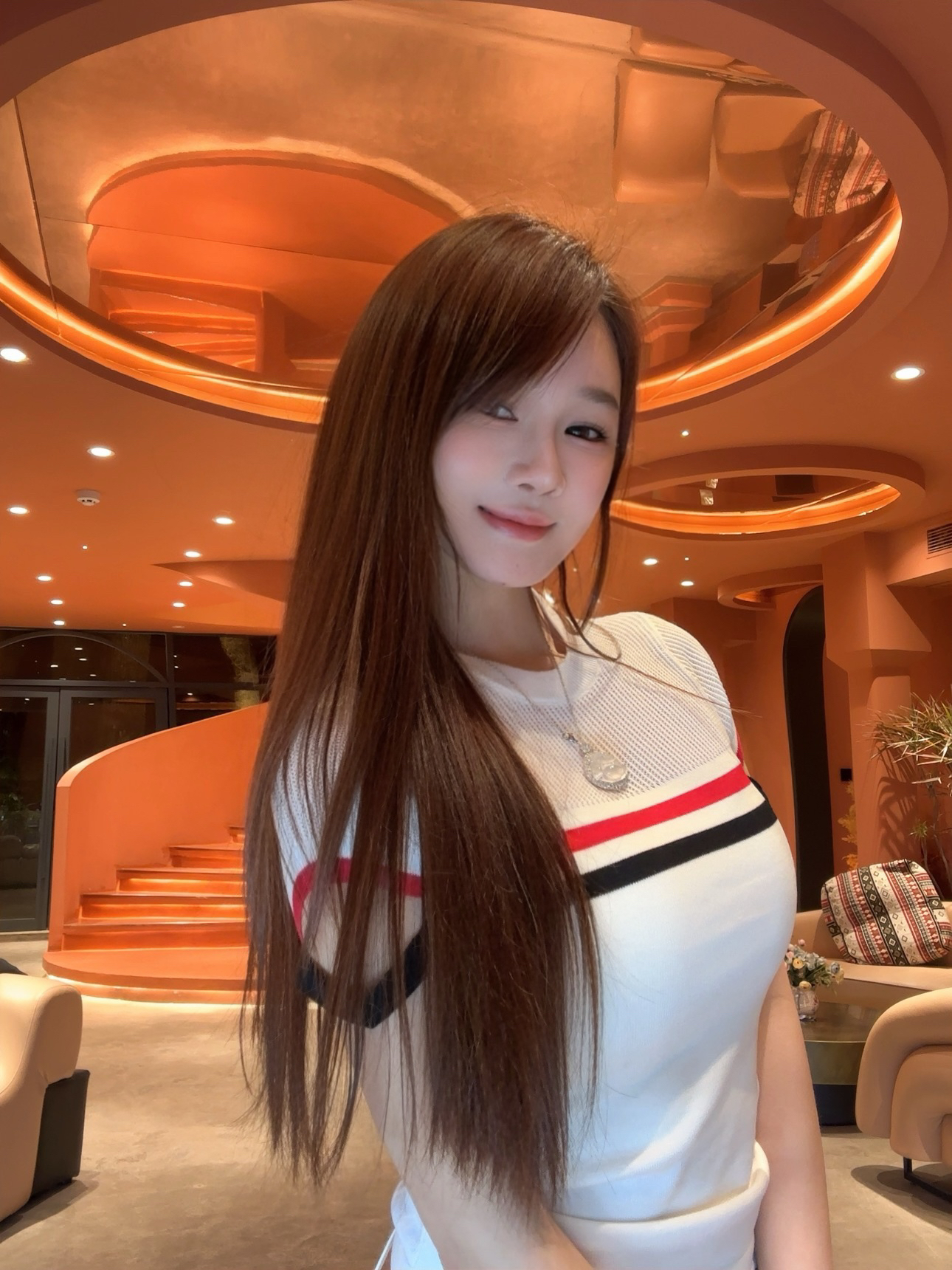 JJio九儿【留国女学生】设计感收腰显瘦针织半透明修身上衣