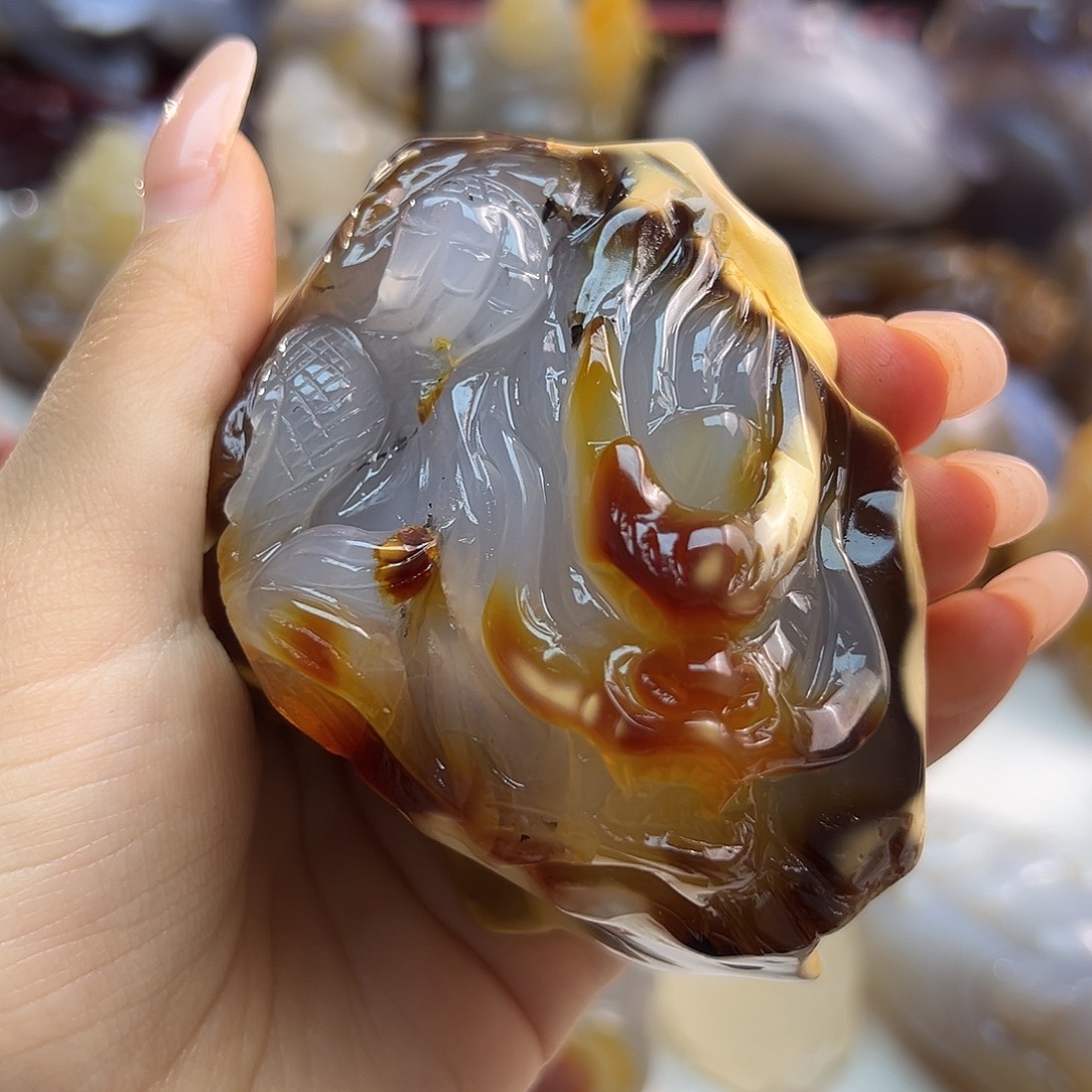 玛瑙/玉髓合金颈饰