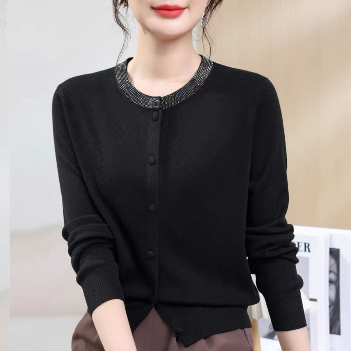 【上衣】时尚百搭上衣休闲显瘦轻奢女装5853[SPC]Q