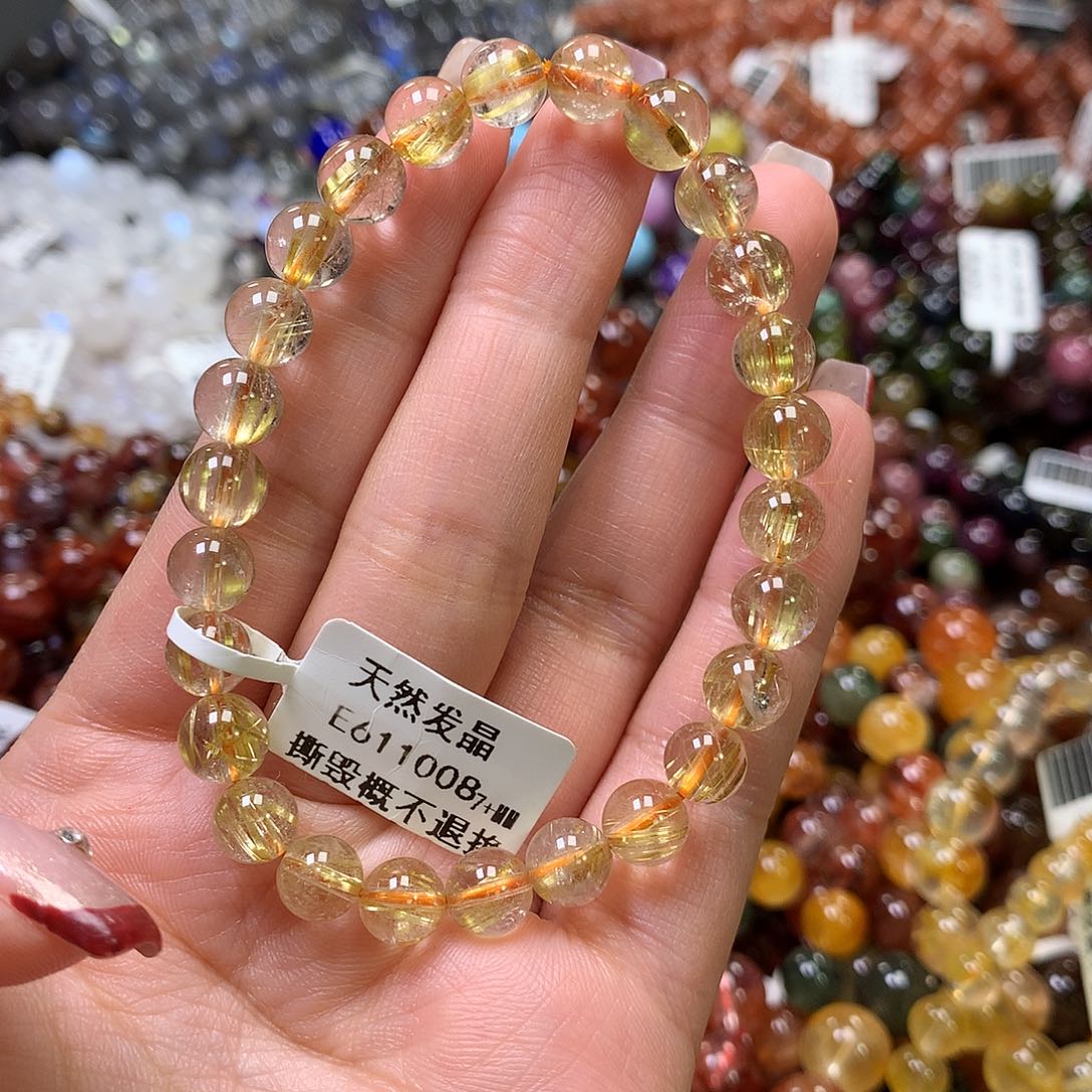 水晶手链未镶嵌，