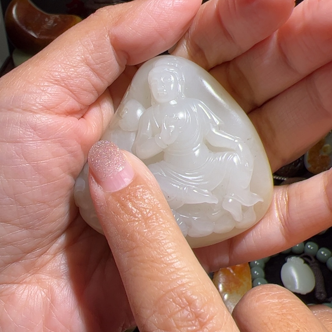 和田玉未镶嵌挂件