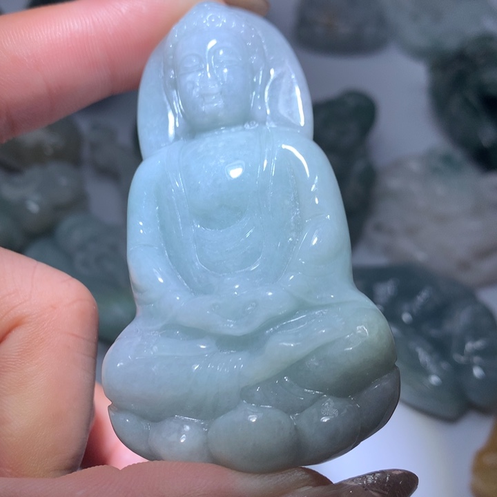 翡翠未镶嵌颈饰保真天然A货翡翠