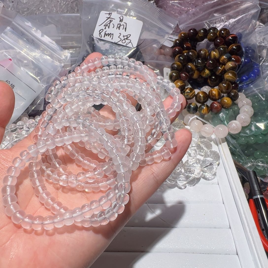 水晶手链未镶嵌多样性发