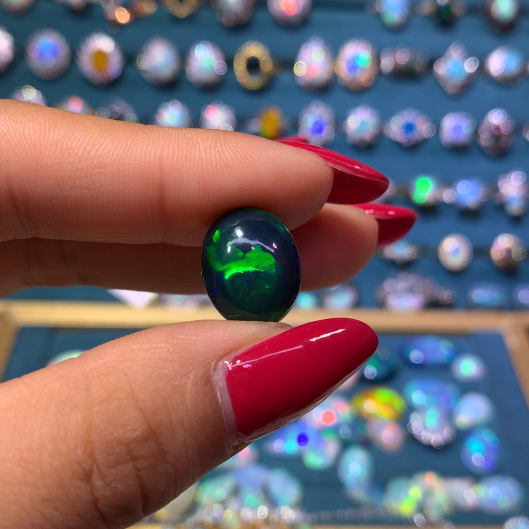 I***e欧泊银S925镶嵌裸石定制