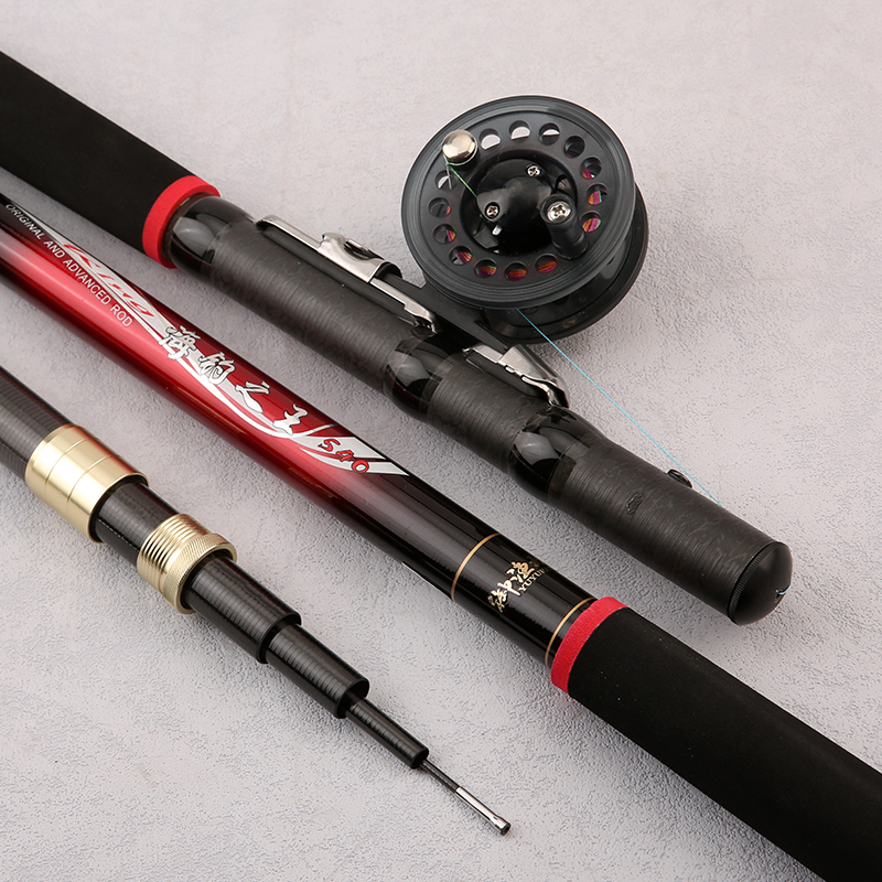 海钓定位拍竿套装8H超硬中通竿/梭鱼竿/中通内走线竿/海钓竿渔具